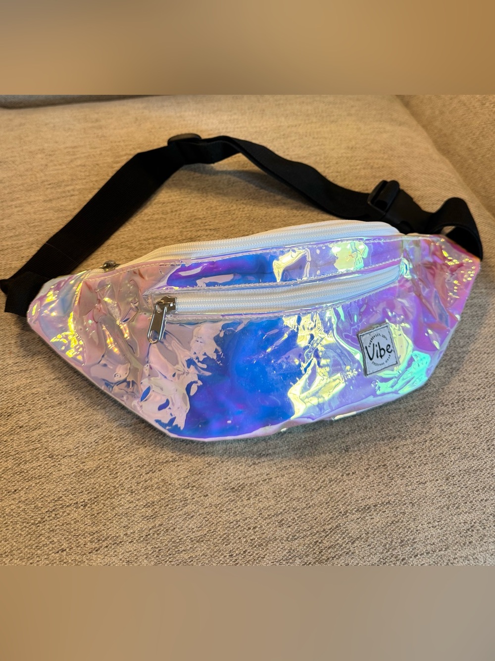 Festival Vibe Iridescent Belt Bag